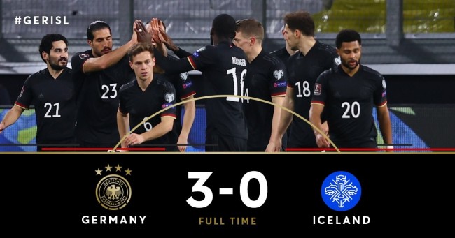 世预赛-格雷茨卡爆射破门哈弗茨破门德国1-冰岛